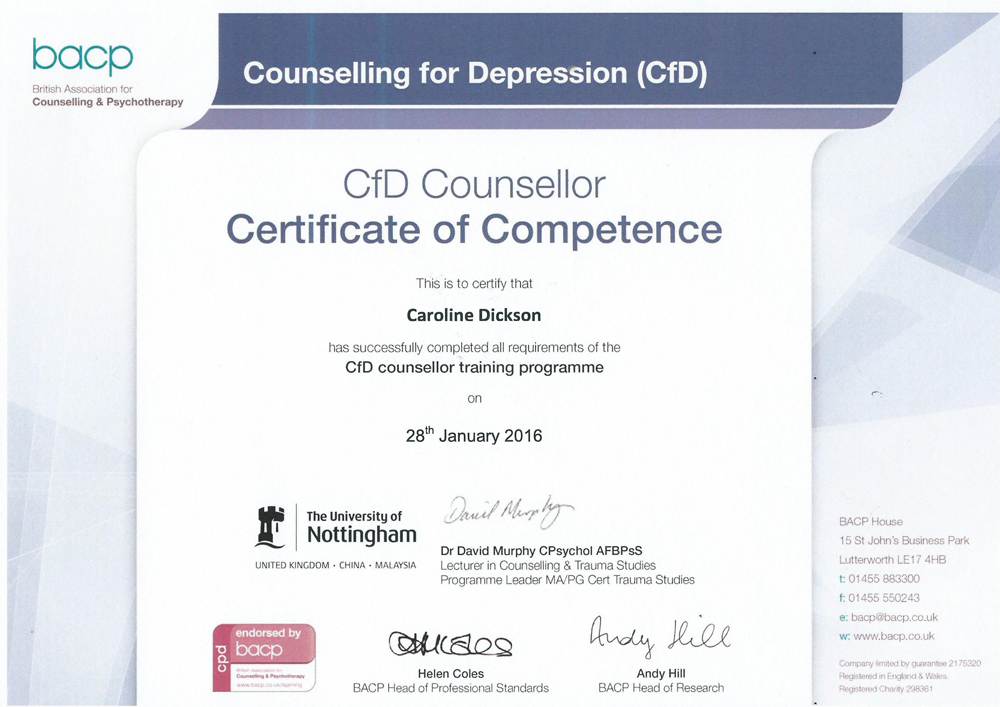 Certificate of Competence